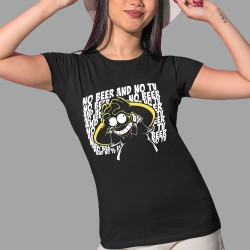 Camisa de Mujer Los Simson - NO BEER AND NO TV.