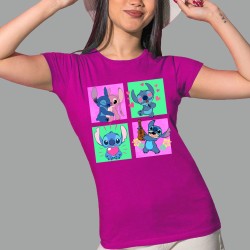Camisa de Mujer Stitch Viñetas